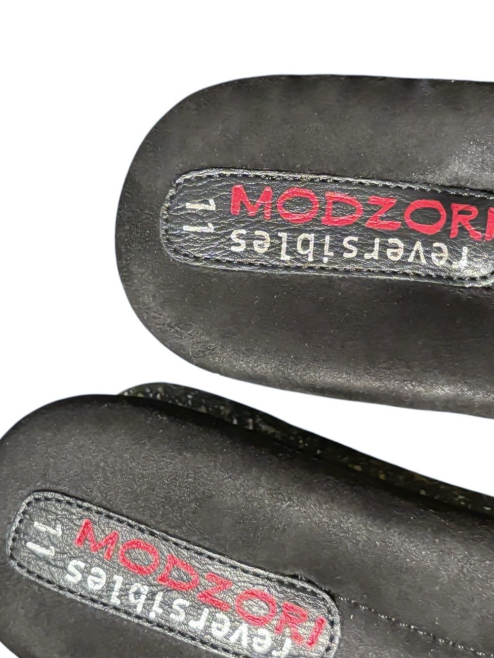 Modzori Kleo 6 - Metallic Teal Flips to Black Wedge Sandals - Picture 14 of 14